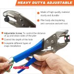 Heavy Duty Snap Fasteners Kit, Snap Fastener Pliers for Metal Snaps Installation on Boat Cover/Canvas/Carpet/Leather, Snap Fastener Tool with Screw Snap& Stainless Steel 15mm Marine Snaps-by MinliGUY - Image 6